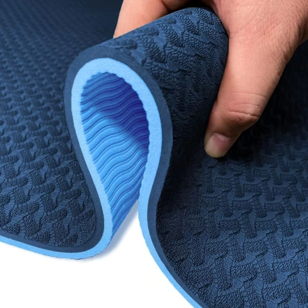 KD Yoga Mat Exercise Mats Dual Color 6mm TPE Non-Slip Extra Thick High-Density Eco Friendly for Yoga Workout Pilates Yoga Mats for Women And Men, Assorted Color - Product Dimensions	72"L x 24"W