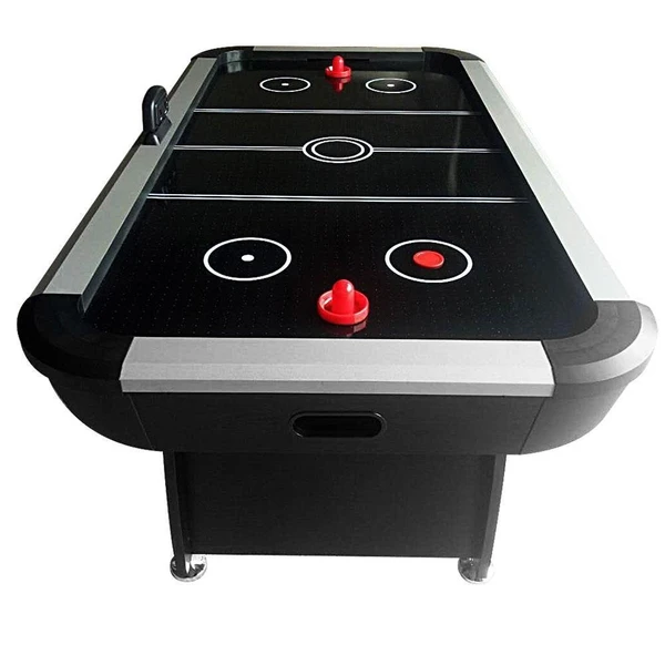 KD Champion Air hockey Table Black Ice Hockey Table 7 Ft with Digital Scorer - Black