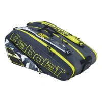 KD Babolat 751221-370 RHX 12 Pure Aero Rafa Tennis Bag, Grey/Yellow/White