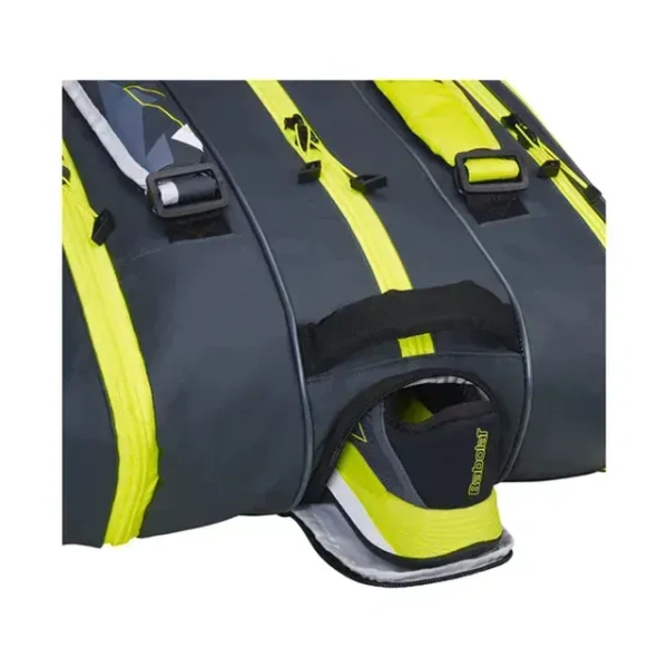 KD Babolat 751221-370 RHX 12 Pure Aero Rafa Tennis Bag, Grey/Yellow/White