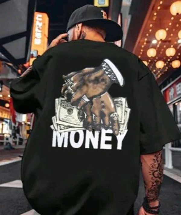 styylloft's fashion Mens oversized black tshirt  packoff 1 - Black, m