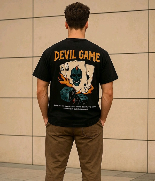 styylloft's  fashion styylloft's devils game oversized t shirt mens  - Black, m