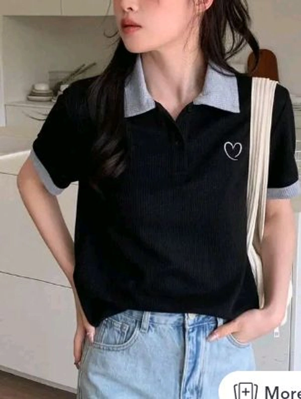 Styylloft Fashion's styylloft's: women's polot-shirt   - Black, l