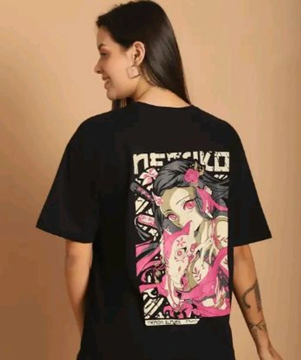 Styylloft Fashion's Styylloft': graphic printedb oversized  T-shirt for women  - Black, m
