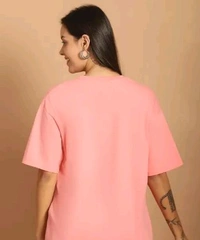 Styylloft Fashion's Styylloft': graphic printedb oversized  T-shirt for women  - Pink, m