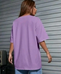 Styylloft Fashion's Styylloft's: Panda print Women Oversized T-shirt  - Purple, m