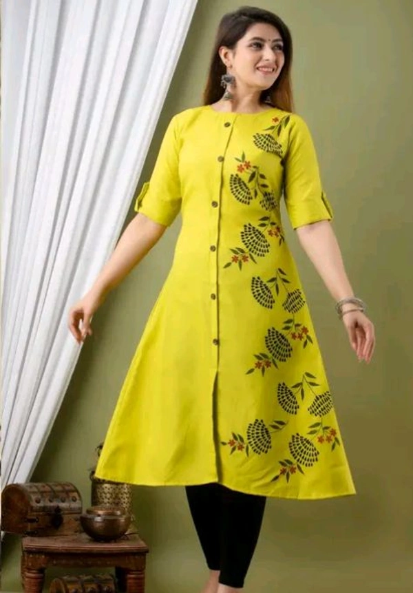 Styylloft Fashion's Styylloft's  stylish kurti for women's  - lemon yellow, m