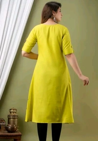 Styylloft Fashion's Styylloft's  stylish kurti for women's  - lemon yellow, m