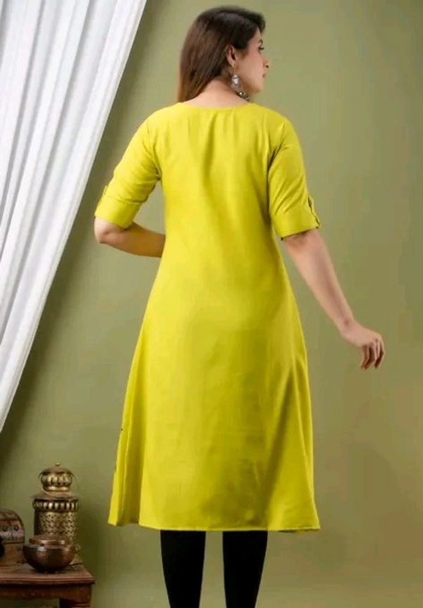 Styylloft Fashion's Styylloft's  stylish kurti for women's  - lemon yellow, m
