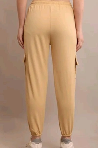 Styylloft Fashion's  Styylloft's: women solid cotten 4 pocket jogger - Beige, m