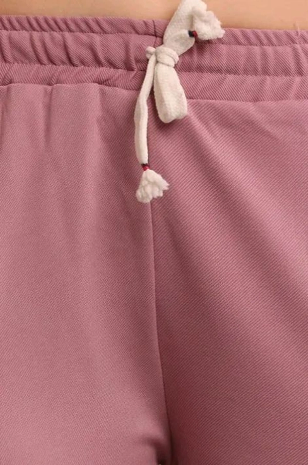 Styylloft Fashion's  Styylloft's: women solid cotten 4 pocket jogger - peach, l