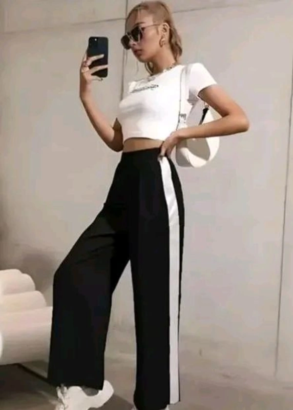 Styylloft Fashion's  Styylloft's: Women's Treandy Straight Fit Trouser  - Black, 30