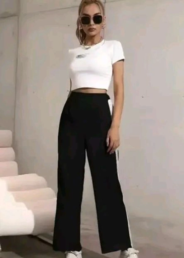 Styylloft Fashion's  Styylloft's: Women's Treandy Straight Fit Trouser  - Black, 30