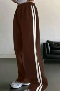 Styylloft Fashion's Styylloft's: Women's Black And Brown  White Patti Trouser  - l