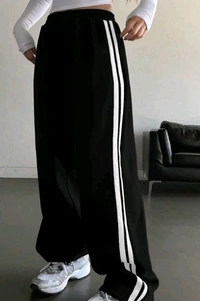 Styylloft Fashion's Styylloft's: Women's Black And Brown  White Patti Trouser  - l