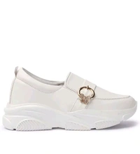 Styylloft Fashion's  Styylloft's: Women's Loafer Light Waight Shoes - White, IND-6