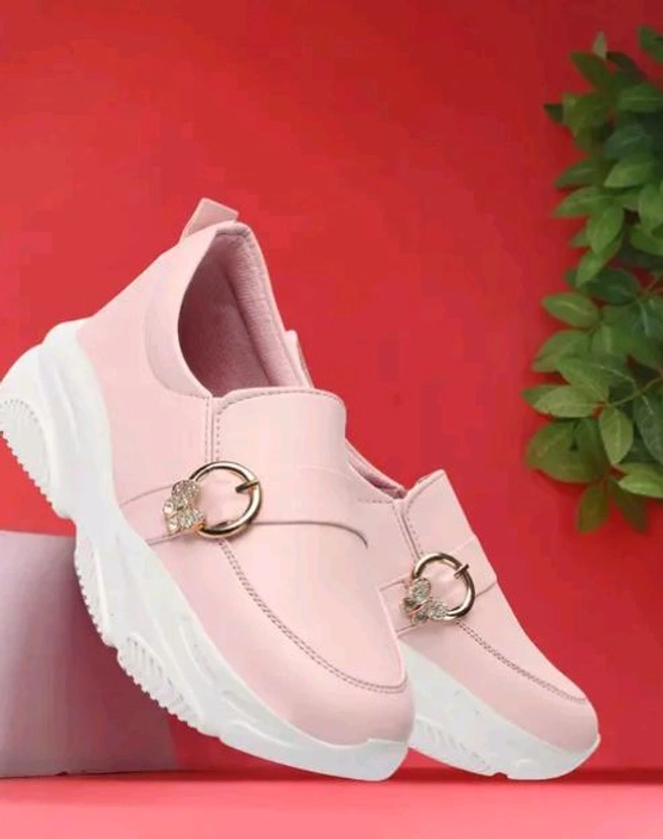 Styylloft Fashion's  Styylloft's: Women's Loafer Light Waight Shoes - Pink, IND-7