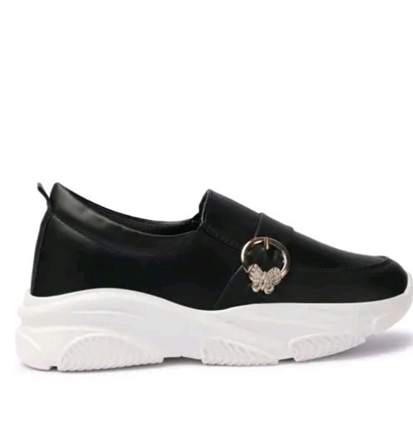 Styylloft Fashion's  Styylloft's: Women's Loafer Light Waight Shoes - Black, IND-7