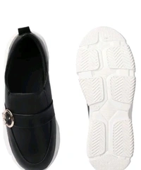 Styylloft Fashion's  Styylloft's: Women's Loafer Light Waight Shoes - Black, IND-7