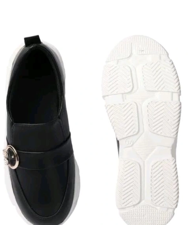 Styylloft Fashion's  Styylloft's: Women's Loafer Light Waight Shoes - Black, IND-7