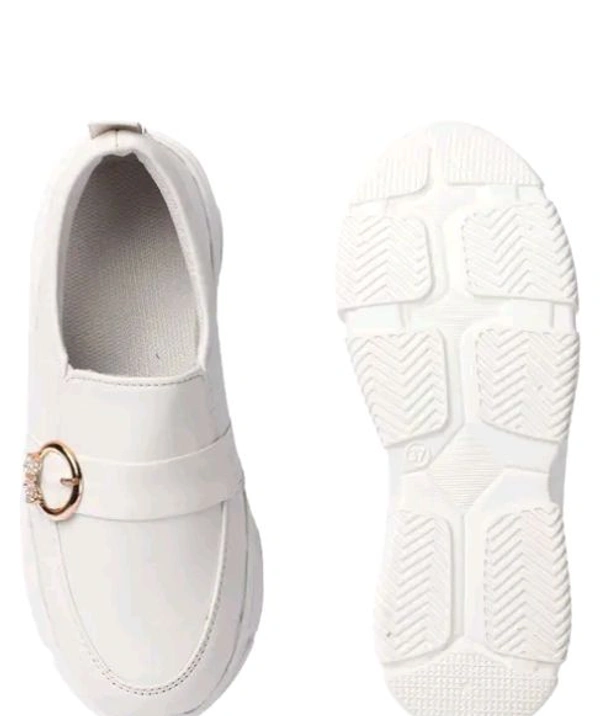 Styylloft Fashion's  Styylloft's: Women's Loafer Light Waight Shoes - White, IND-7