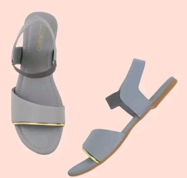 Styylloft Fashion's  Styylloft's: Women's Flat's|| women's  flipflops|| - Gray, IND-5