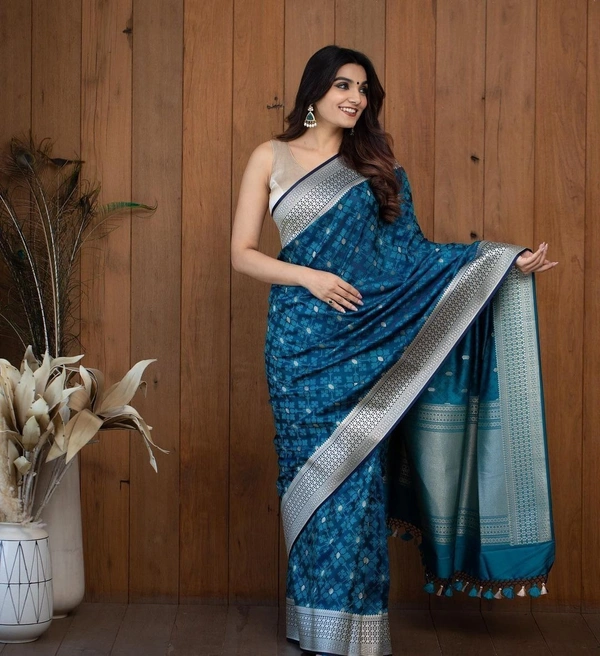 LICHI SILK SAREE - 1