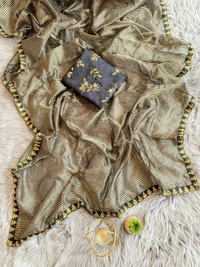  Pure Soft Orgenza Pure weave Gold Zari saree - 1