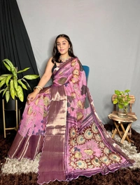 soft organza sarees - 6