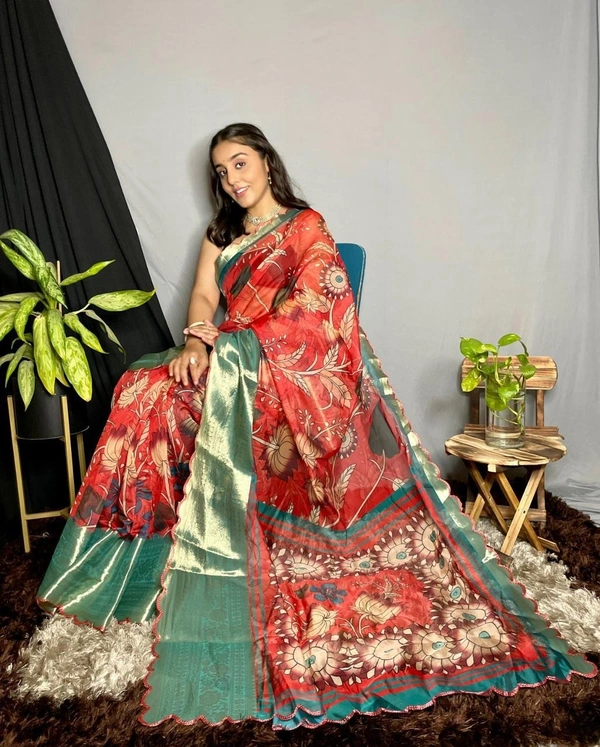 soft organza sarees - 6