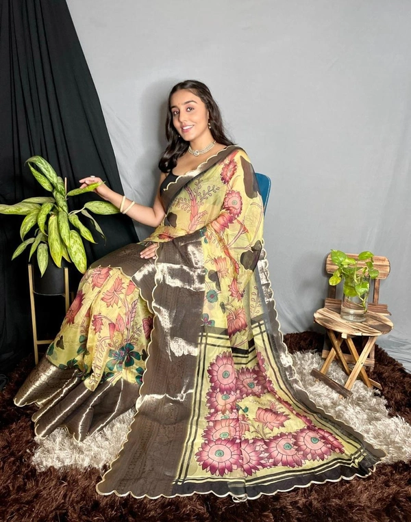 soft organza sarees - 6