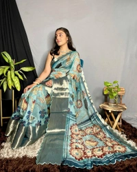 soft organza sarees - 6