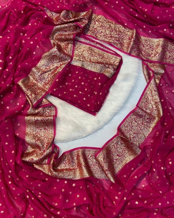 fancy pure Georgette saree