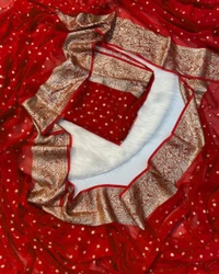 fancy pure Georgette saree