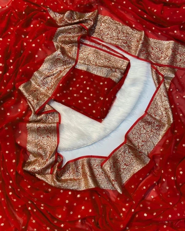fancy pure Georgette saree