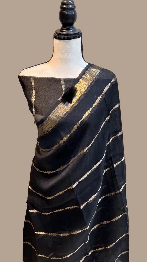 Pure Soft Organza Silk Weaving Saree  - 6