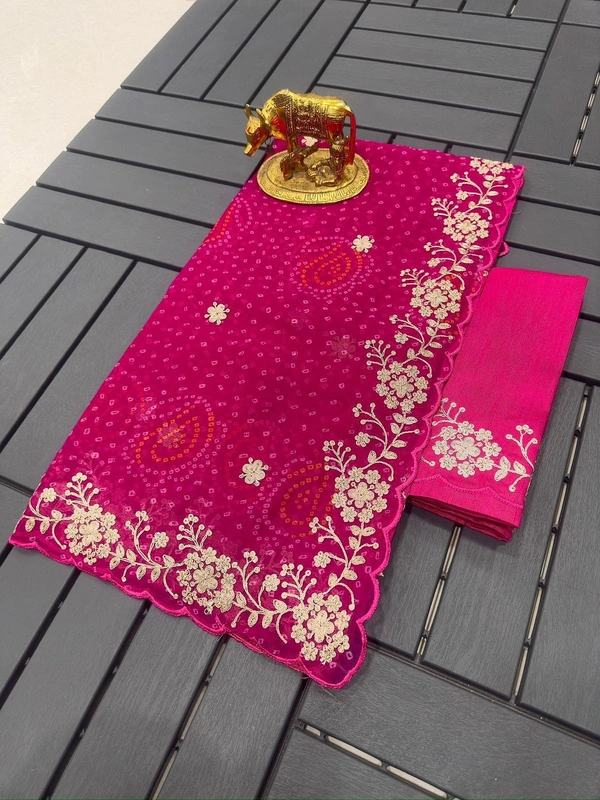 Pita Work Saree