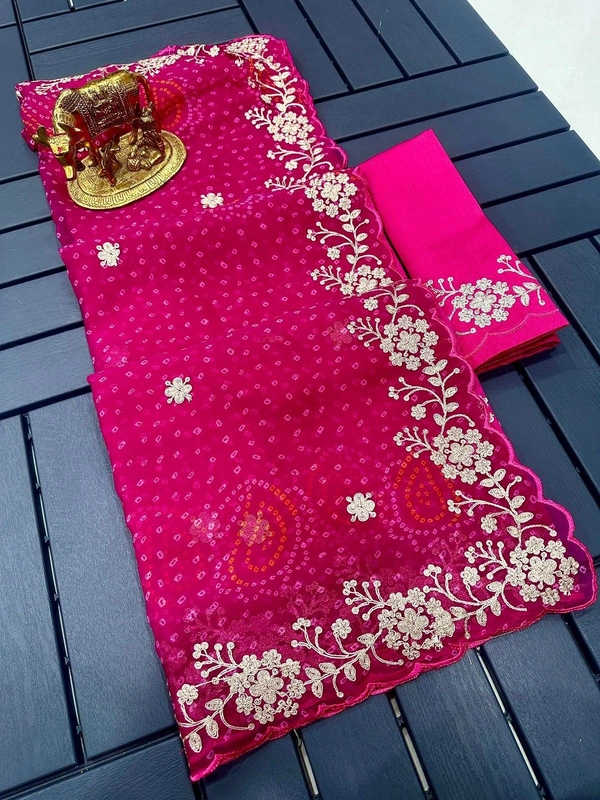 Pita Work Saree