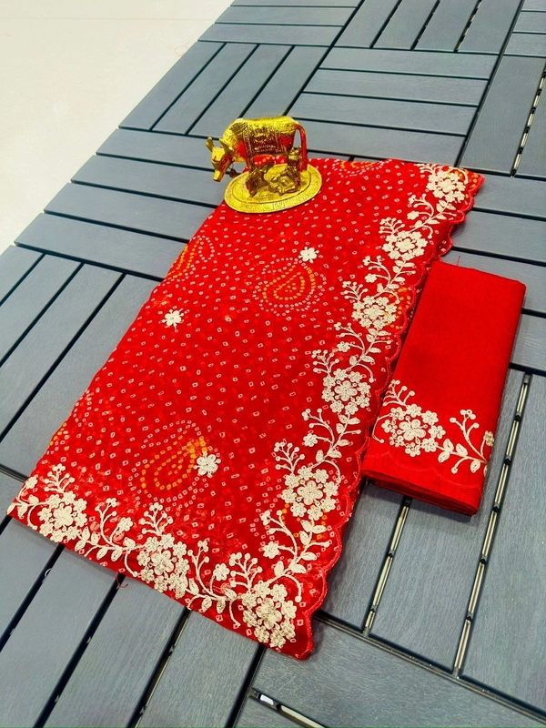 Pita Work Saree
