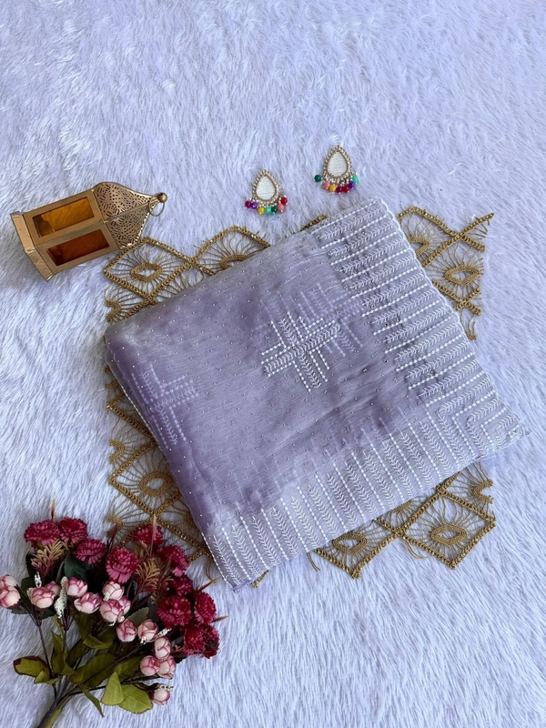 SAREE PURE JIMI CHU SILK SAREE 
