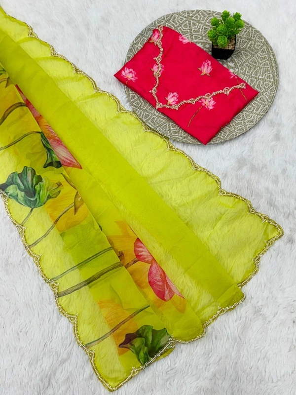 Soft Organza  SAREE