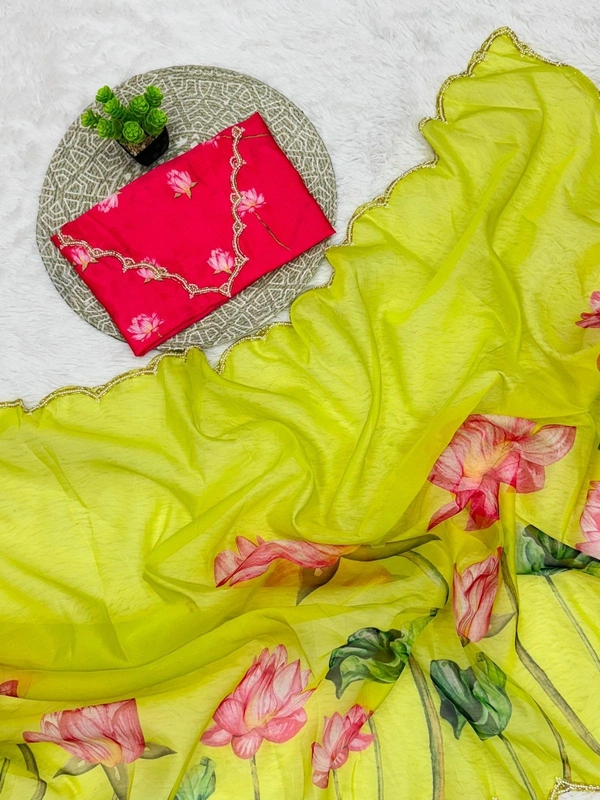 Soft Organza  SAREE