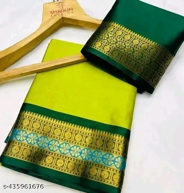 Cotton Silk Sarees - Free Size (Saree Length Size: 5.5 m, Blouse Length Size: 0.8 m), 8
