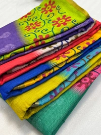 SOFT LINEN COTTON SAREE  - 3