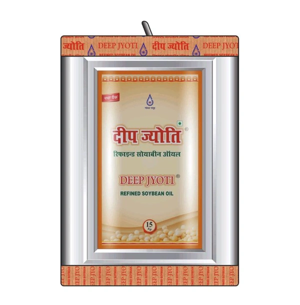 Deep Jyoti Refined Soyabean Oil TIN , 15ltr