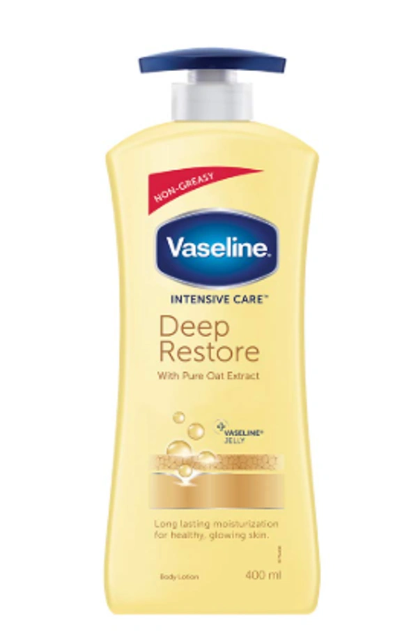 Vaseline Intensive Care Deep Restore With Pure Oat Extract Body Lotion - 400 ml