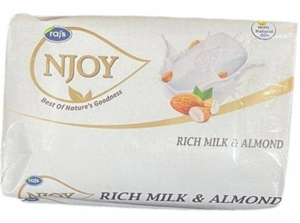 Njoy Mil & Almond Bath Soap , Buy 3 Get 2 Free - 5N x100g
