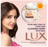 Lux Flaw-less Glow Bath Soap , Buy 4 Get 1 Free - 5N x 100 g