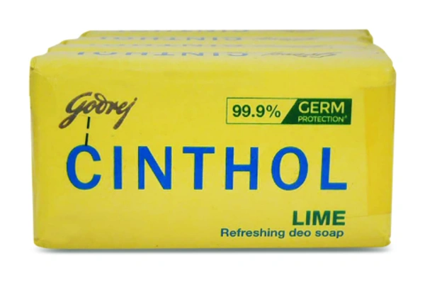Cinthol Lime Deo Soap, Buy 2 Get 1Free - 3N x 125g