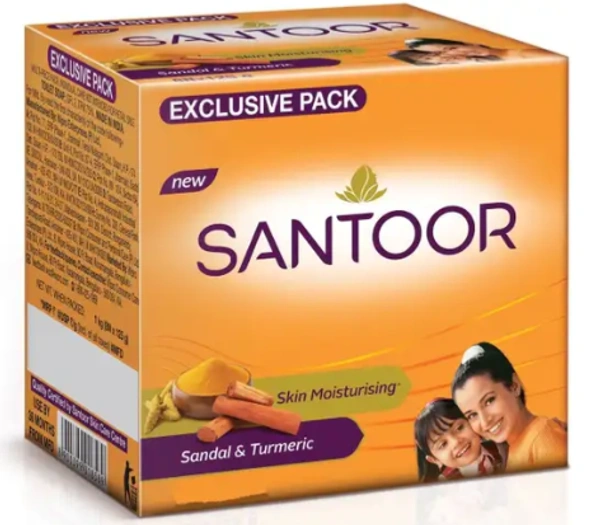 Santoor Skin Care Bath Soap (Pack of 3) - 3N x 150g